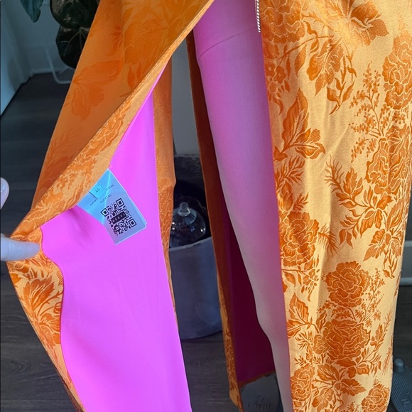 Nervi Orange Sleeveless Maxi Vest - Picture 8 of 13